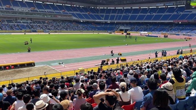 【セイコーGGP】女子走幅跳から競技スタート!