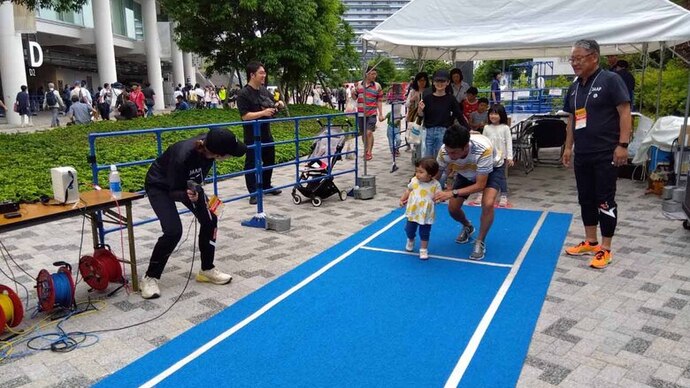 【セイコーGGP】【セイコーGGP】会場外でも楽しめる!10m走をタイム測定