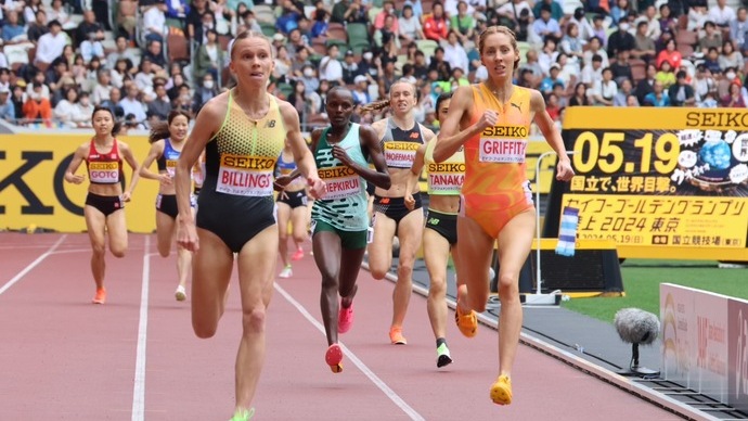 【セイコーGGP】女子1500m:サラ・ブリングス(オーストラリア)が制す