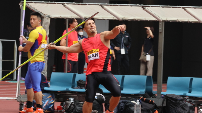 【セイコーGGP】男子やり投:ディーン元気(ミズノ)は惜しくも2位