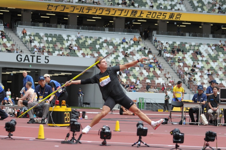 【セイコーGGP】男子 やり投：マークアンソニー ミニチェロ（アメリカ）が82m36で優勝