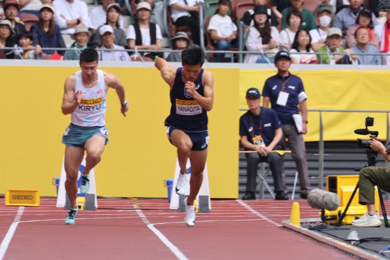 【セイコーGGP】男子 100m Final：栁田 大輝（東洋大）が10.06（+1.1）で優勝